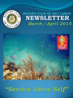 Newsletter -- April 28, 2015