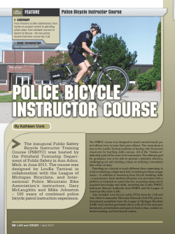 POLICE BICYCLE INSTRUCTOR COURSE