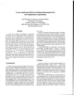 A new small nano-Kelvin resolution thermometer
