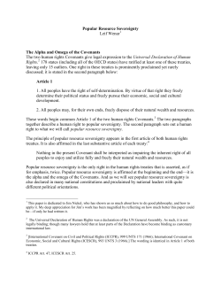 Popular Resource Sovereignty Leif Wenar The Alpha and Omega of
