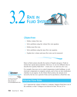 3.2 Rate in Fluid Systems