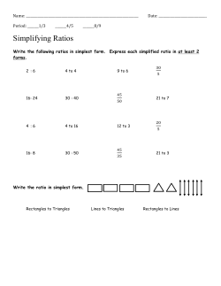 Simplifying Ratios - Mr. Hedges` Class Page
