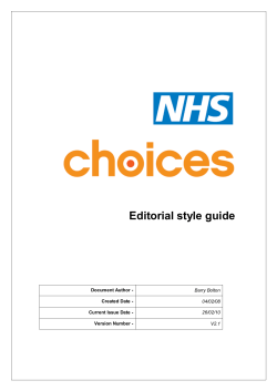 Editorial Style Guide