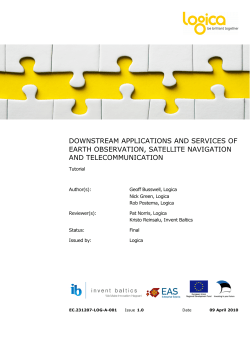 downstream applications and services of earth observation