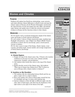 Biomes and Climates