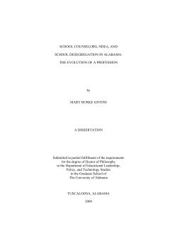 SCHOOL COUNSELORS, NDEA, AND SCHOOL