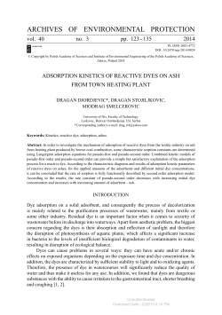 ARCHIVES OF ENVIRONMENTAL PROTECTION