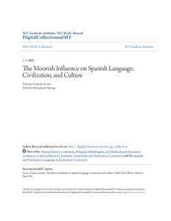 The Moorish Influence on Spanish Language, Civilization, and Culture