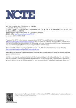 On the Rhetoric and Precedents of Racism