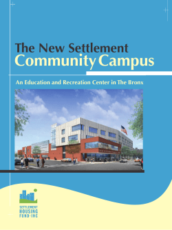 CommunityCampus - Settlement Housing Fund