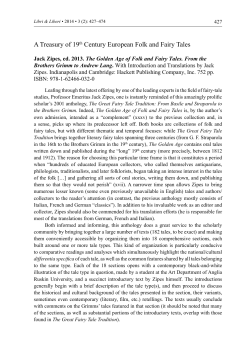 A Treasury of 19th Century European Folk and Fairy Tales