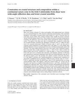Constraints on crustal structure and composition within a continental