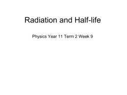 Radiation HalfLife