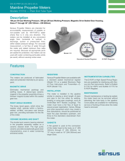Mainline Propeller Meters Models 111