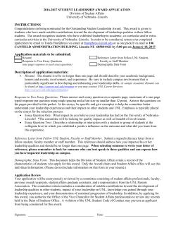 Adobe PDF version - UNL Student Affairs