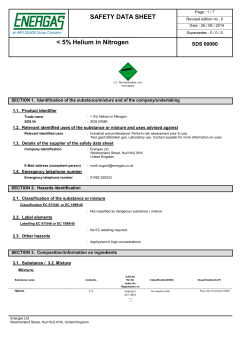 Helium 1% in Nitrogen