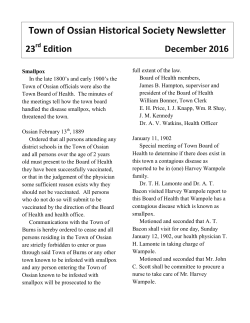 December 2016 - Town of Ossian