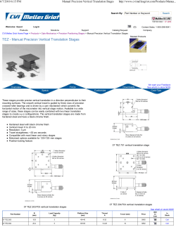 Manual Precision Vertical T