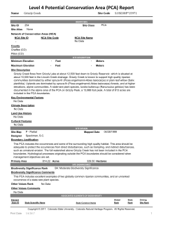 Level 4 Potential Conservation Area (PCA) Report