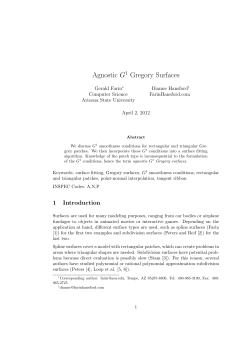 Agnostic G1 Gregory Surfaces