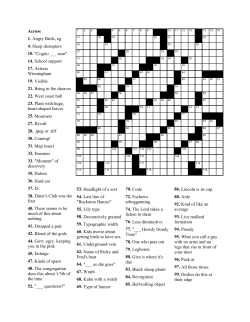 Across 1. Angry Birds, eg. 4. Sleep disruptors 10. "Cogito ___ sum