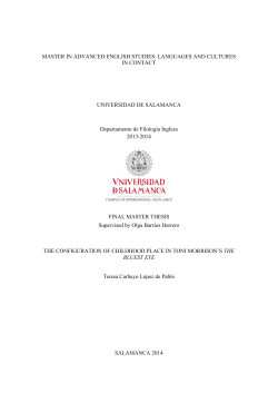 MASTER IN ADVANCED ENGLISH STUDIES