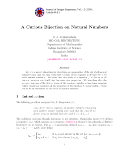 A Curious Bijection on Natural Numbers