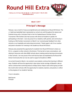 Round Hill Extra - Battle River School Division