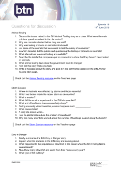 Discussion questions