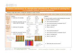 Fractions and Decimals 20, Multiplication and