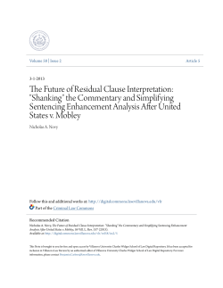The Future of Residual Clause Interpretation