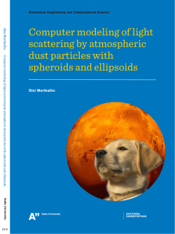 Computer modeling of light scattering by atmospheric
