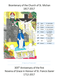 Novena of Grace - St. Michan`s Parish