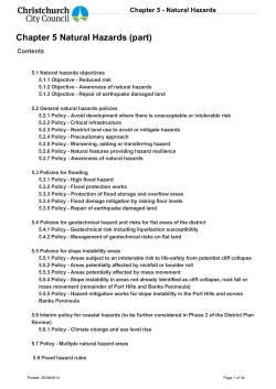 Chapter 5 Natural Hazards (part)