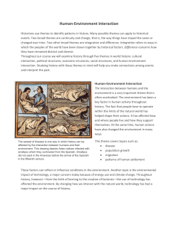 Human-Environment Interaction