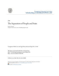 The Separation of People and State