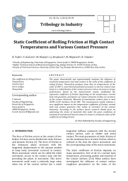 Static Coefficient of Rolling Friction at High Contact Temperatures