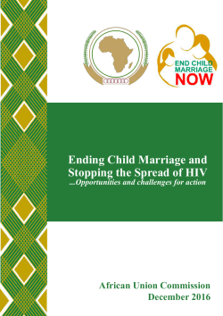 Ending Child Marriage and Stopping the Spread of