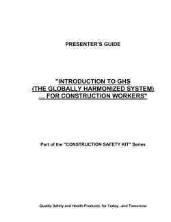 introduction to ghs (the globally harmonized system) &hellip; for