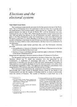 The Constitution made specific provision for the first general election