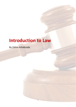 Introduction to Law