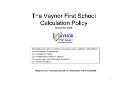 Addition &ndash; Year 1 - The Vaynor First School
