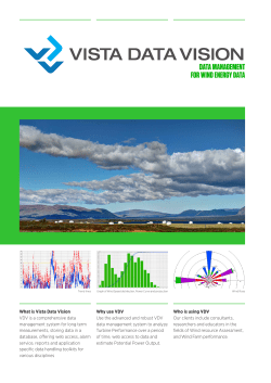 Data ManageMent FOR WInD eneRgY Data