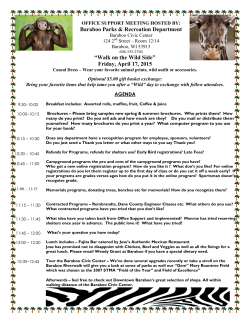 Office Support Meeting Hosted by Baraboo Parks