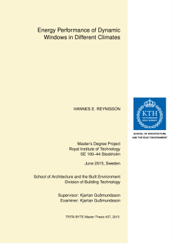 Energy Performance of Dynamic Windows in Different Climates