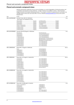 Phenol and aromatic compound mixes Phenol and aromatic