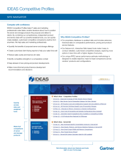 IDEAS Competitive Profiles