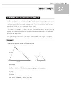 Similar Triangles