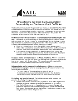 Understanding the Credit Card Accountability Responsibility and