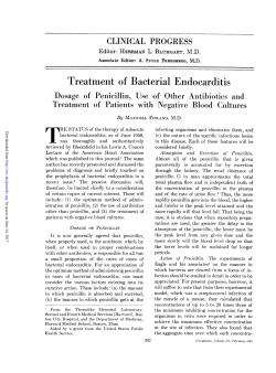 Treatment of Bacterial Endocarditis: Dosage of Penicillin